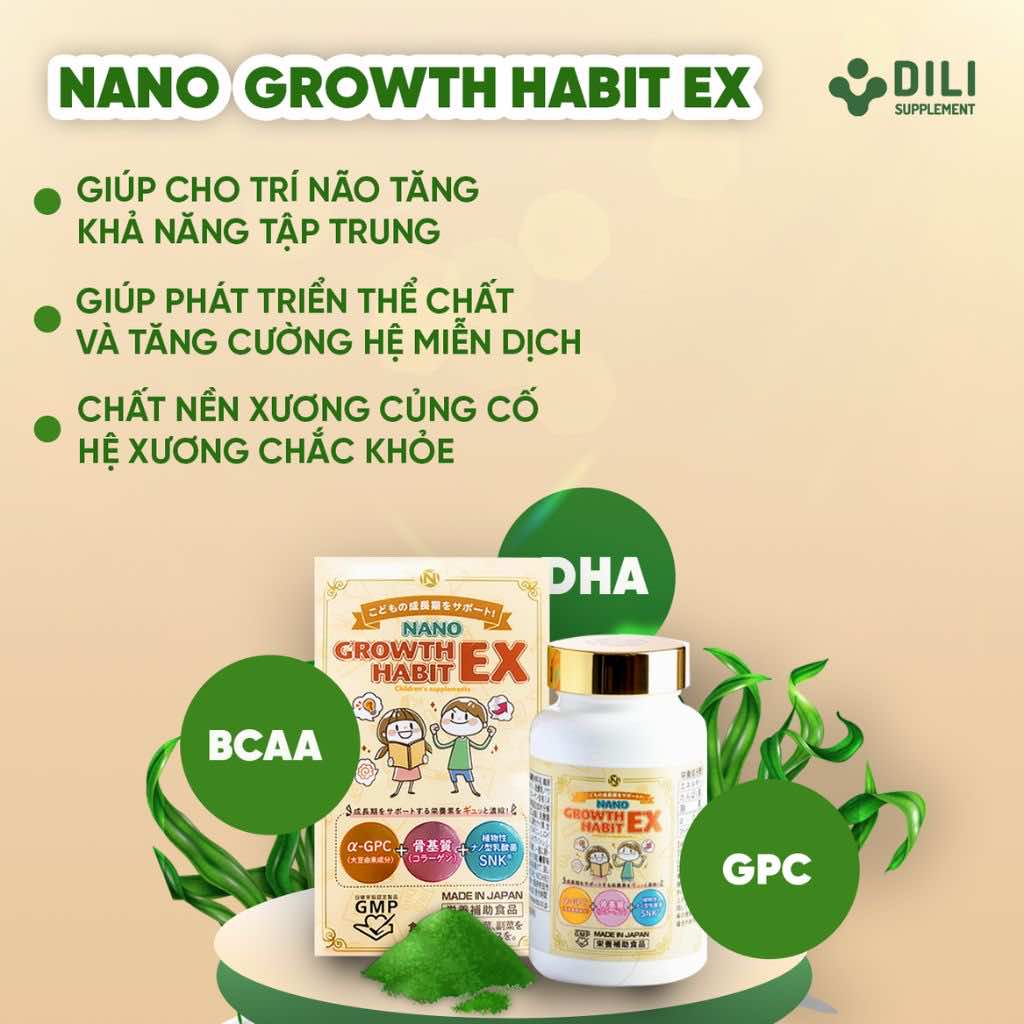 Vien Uong Ho Tro Tang Chieu Cao Nano Growth Habit Ex