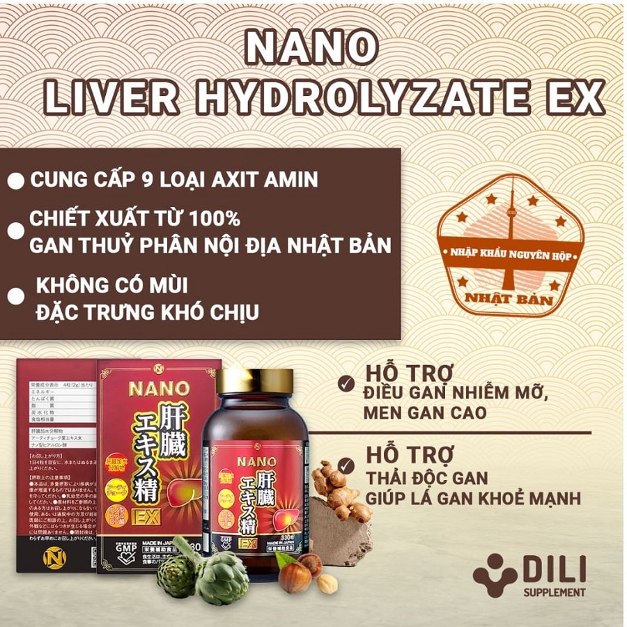 viên uống giải độc gan Nano Liver Hydrolyzate