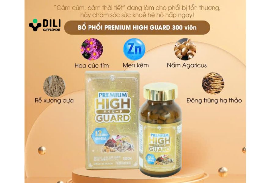 thực phẩm chức năng bổ phổi viên Premium High Guard