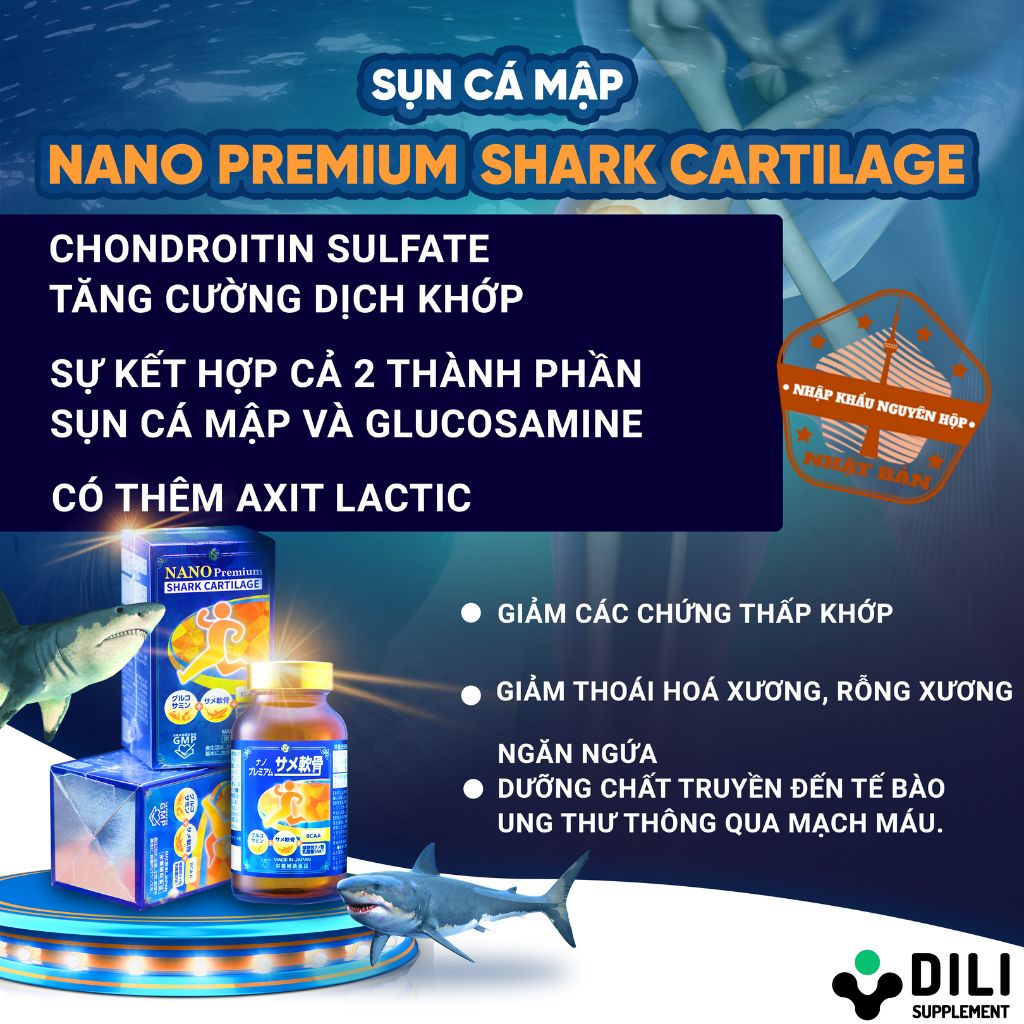 Thuc Pham Chuc Thực Phẩm Chức Năng Xương Khớp Sụn cá mập Nano Premium Shark Cartilage