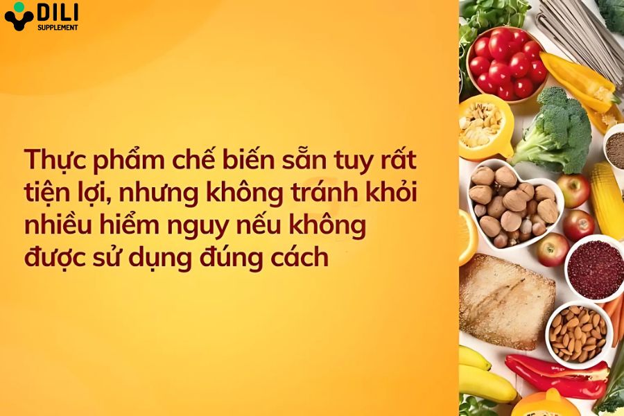 thực phẩm gây táo bón thực phẩm chế biến sẵn