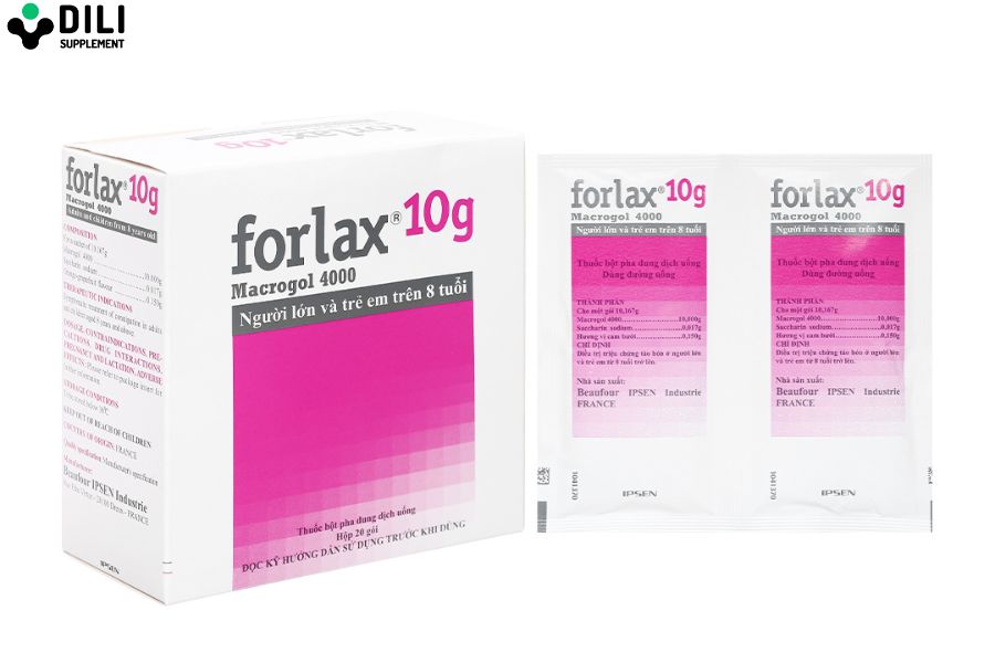 Thuốc trị táo bón Forlax