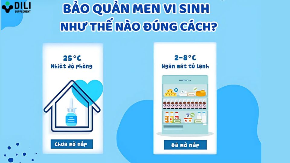 bảo quản men vi sinh