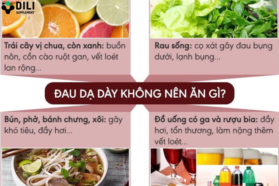 đau dạ dày kiêng ăn gì 2