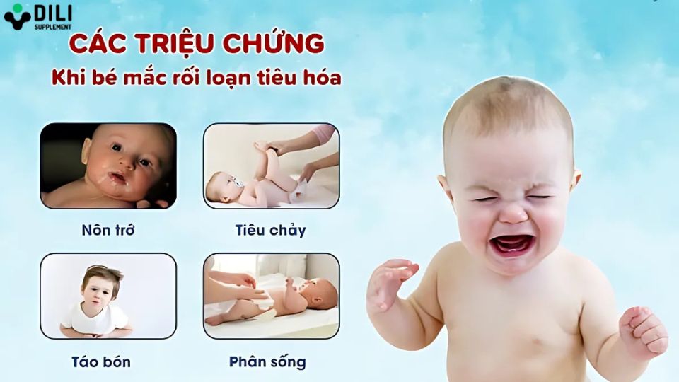rối loạn tiêu hóa ở trẻ sơ sinh triệu chứng