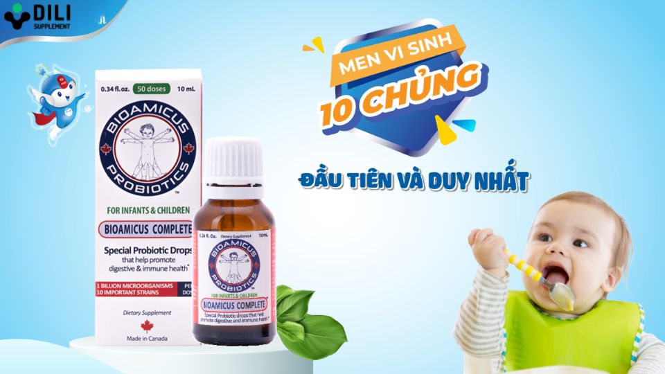 men vi sinh cho trẻ Bioamicus Probiotics