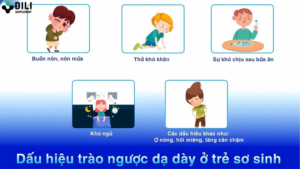 trẻ bị trào ngược dạ dày 1
