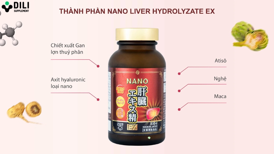 giải độc gan của nhật Nano Liver Hydrolyzate Ex