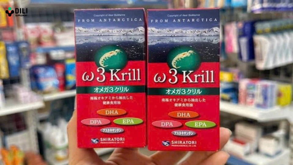 Dầu nhuyễn thể Red krill oil Shiratori