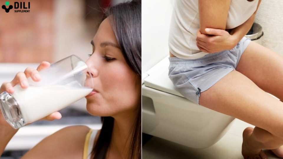 uống sữa bị tiêu chảy 1