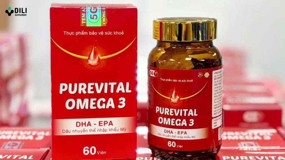 Viên dầu cá nhuyễn thể omega 3 Pure Vital tốt nhất hiện nay