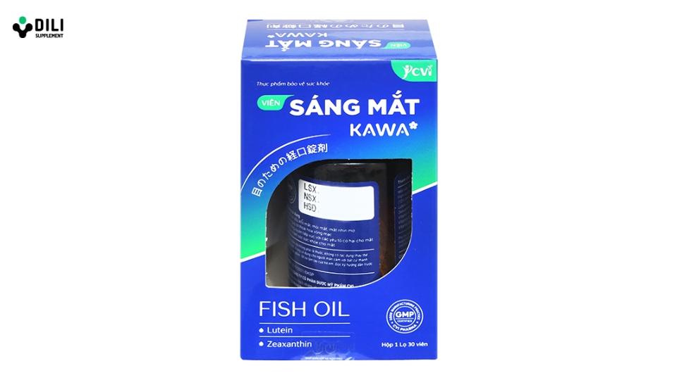 giá Dầu cá omega 3 Việt Nam Kawa hỗ trợ giảm nhức mỏi mắt