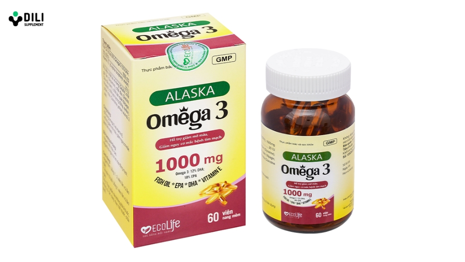 giá dầu cá omega 3 việt nam Ecolife Alaska